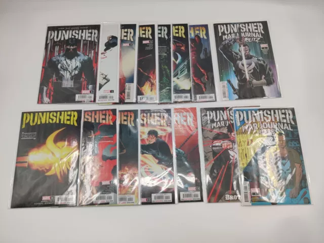 Punisher 1-12 War Journal 1-3 Complete Set Aaron Comic Lot Marvel Collection VF+