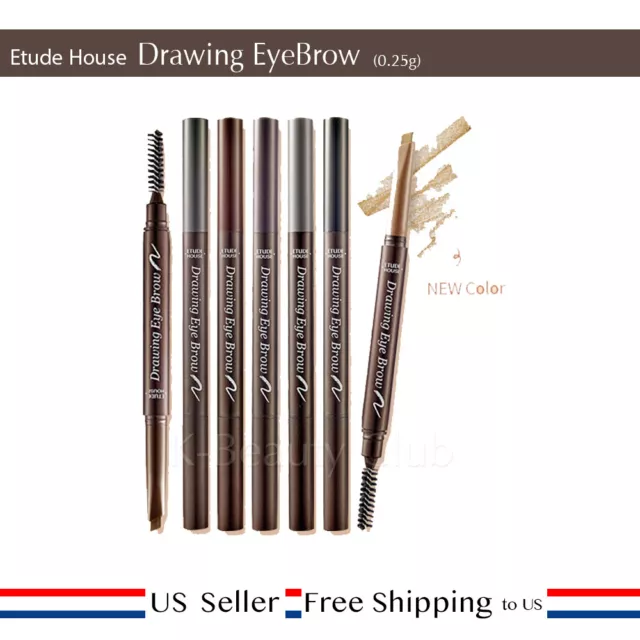 Etude House Drawing Eye Brow 0.25g Tattoo Pen Pencil Marker 7 Color [US Seller]