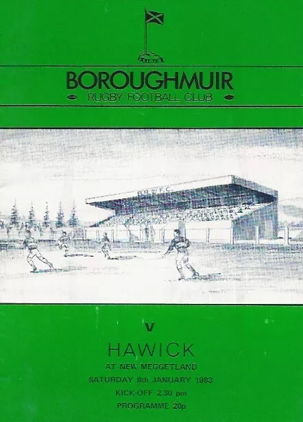 Boroughmuir RFC v Hawick RFC National League Division One 8th Jan 1983