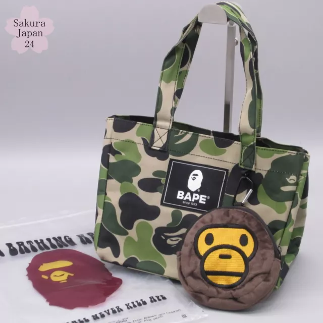 BAPE KIDS A Bathing Ape Tote Bag & MILO Foldable Eco Bag 2021 SS Mag Free Gift