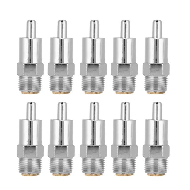 10 Pcs/Set Stainless Steel Pig Automatic Waterer Round Mouth Nipple Drinker Adp