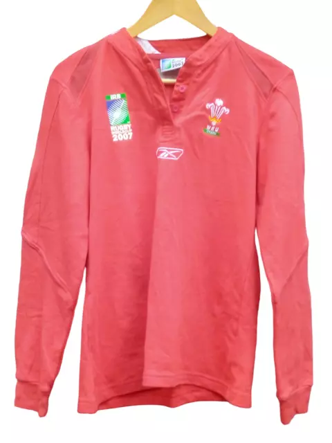Reebok Wales WRU Rugby World Cup 2007 Shirt UK 12