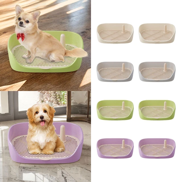 PETS LITTER BOX Litter Pans Easy Clean Loo Dogs Toilet Training Potty