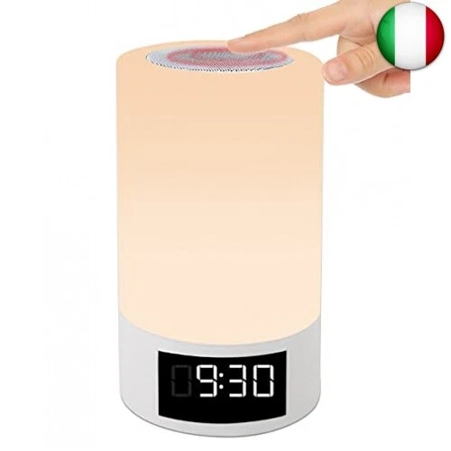 Lampada da comodino tattile Altoparlante Multicolore Ricaricabile Kamarlis LED