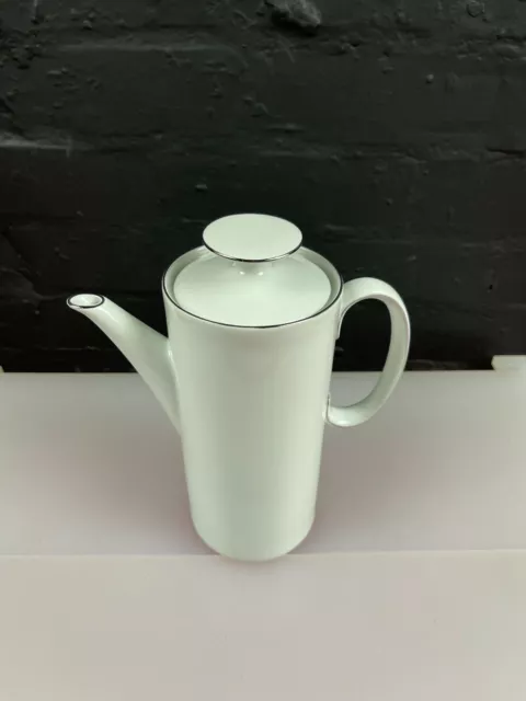 Thomas Germany White Platinum Medallion Porcelain Coffee Pot Thin Last 1