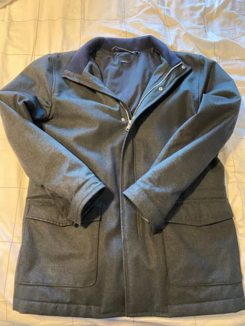 Peter Millar All Weather Tempest Jacket Coat  Barchetta M $1598 CASHMERE/SILk