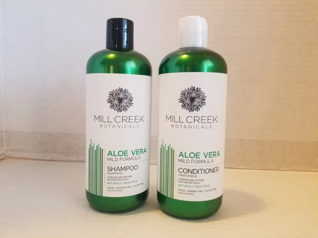 Champú y acondicionador de fórmula suave MILL CREEK BOTANICALS 14 OZ/414 ml