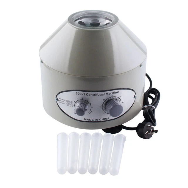 4000RPM 220V ELECTRIC Centrifuge Lab Medical Laboratory Practice Timer ...