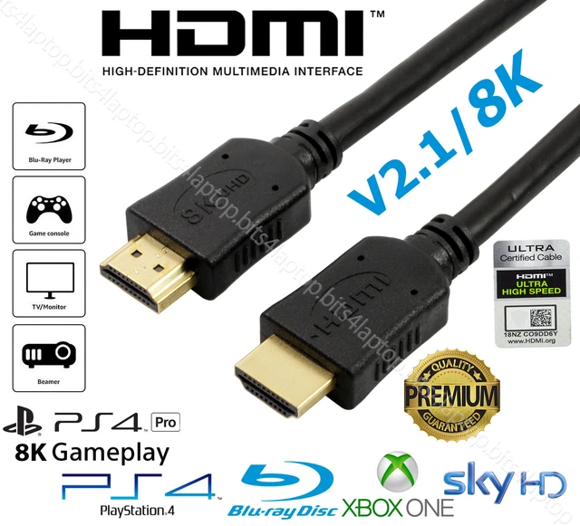 Inca Cavo HDMI 4K Ad Alta Velocità Ethernet HDR Full UHD GOLD HDMI Versiyon 2.0 (15 Cm - Foto 8