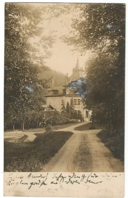 Karlsbad, Böhmen, Haus Krystall, alte Foto-Ak um  1930