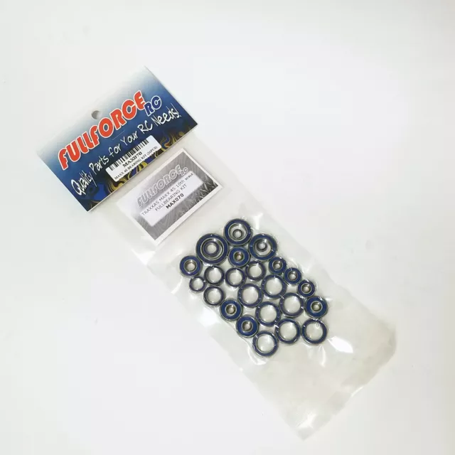 FOR TRAXXAS MAXX 4S 10th SCALE 27 PC RUBBER SEALED FULL BEARING KIT- FULLFORCE 2