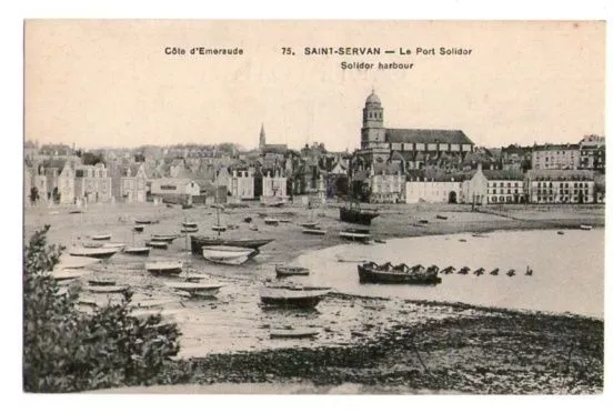 35-60 cpa Saint-Servan - le port Solidor