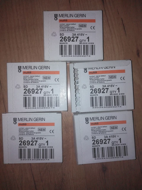 5 Contacts auxiliaires SD Merlin Gerin 26927