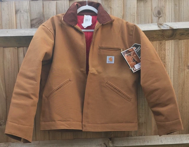90'S NOS USA Made L Carhartt J18 6QLJ Detroit Rigid Duck