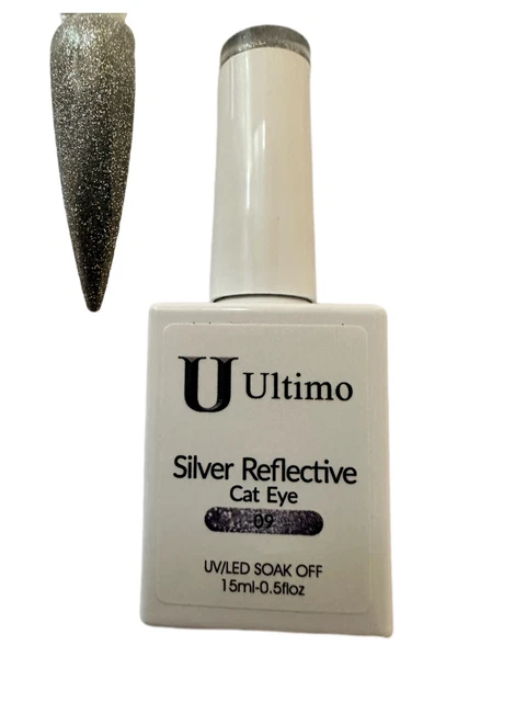 Gel Reflectante Ojo de Gato Gel UV/LED ÚLTIMO 15ml PLATA #9