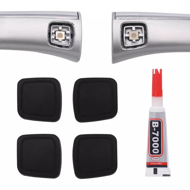 4X Keyless Door Handle Button Cover Fit for Mercedes-Benz W220 C215 R230 S CL SL