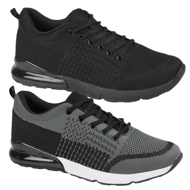 Mens Pull On Knit West Coast Running Walking Trainers Jogging Gym Shoes Size