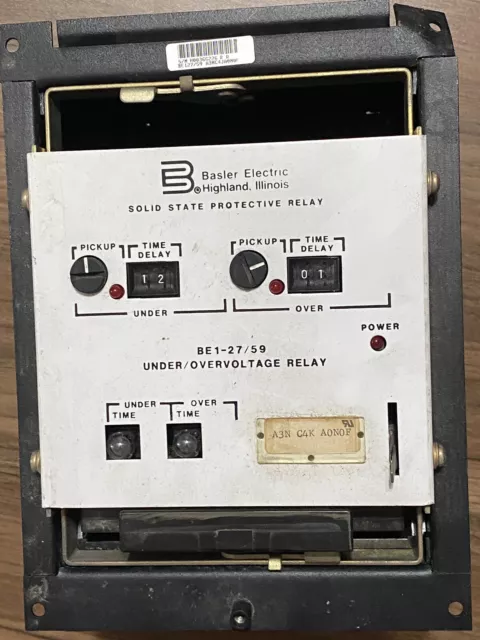 Basler Electric BE1-27/59 Solid State Protective Relay Under/Overvoltage Relay