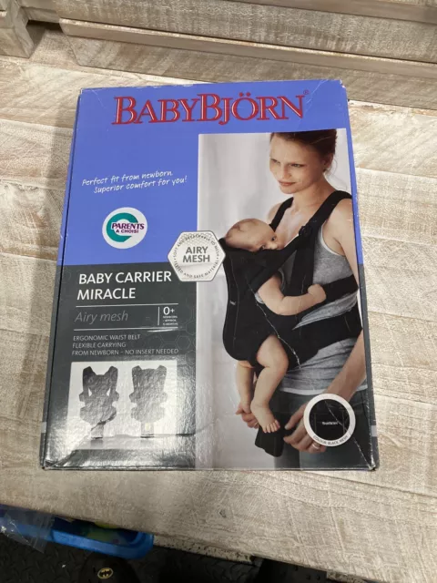 Baby Bjorn Baby Carrier Miracle Airy Mesh - Black