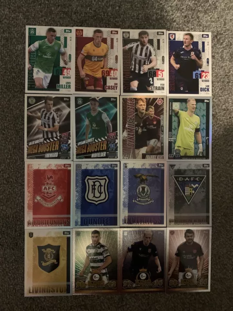 Topps Match Attax Spfl 23/24 Base/insert Cards (16 Cards)