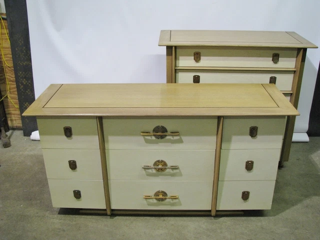 Immaculate Kent Coffey Mid Century Modern "Park Avenue" Dresser & Chest Set