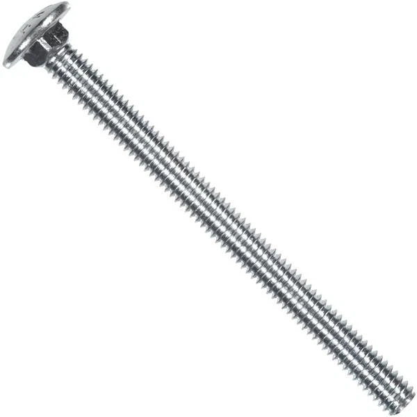 6 Pk Hillman 5/16" X 2" 18 TPI Steel Zinc Plated Carriage Bolt @ 100/Pk 240090