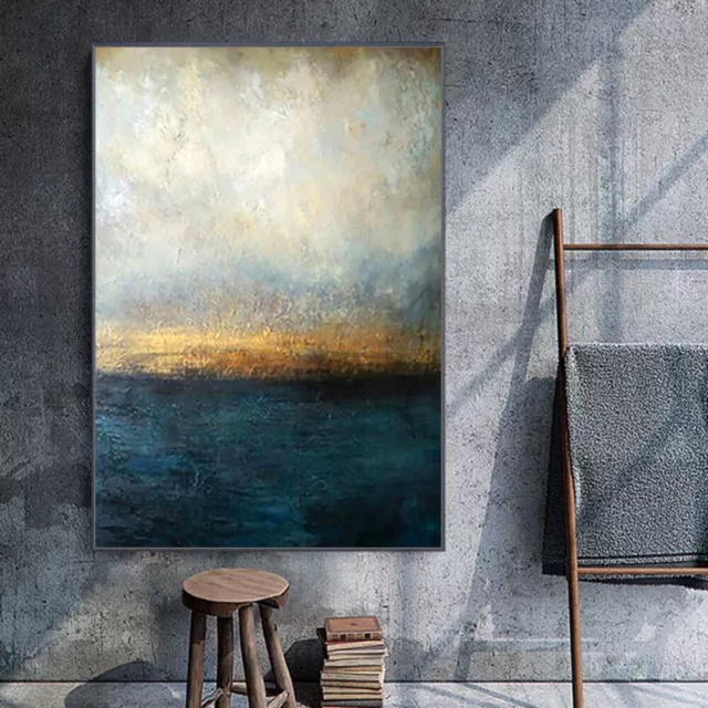 Mintura Handpainted Thick Texture Oil Painting On Canvas Home Decor Abstract Art