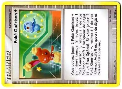 Pokemon Tempete Unco N°  90/100 Poke Guerison +