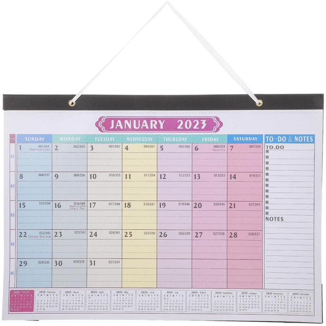 Calendario Da Parete 2026-2027 18 Mesi - Formato Grande (43x32,5 Cm), Carta Spessa, Blocchi Giornalieri Per Appunti - Per Ufficio E Casa