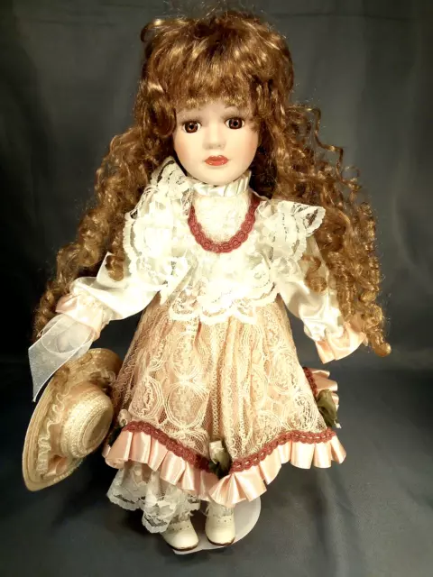 Porcelain Doll (714 ) 16  "-41  cm. Porcelain Doll Collection