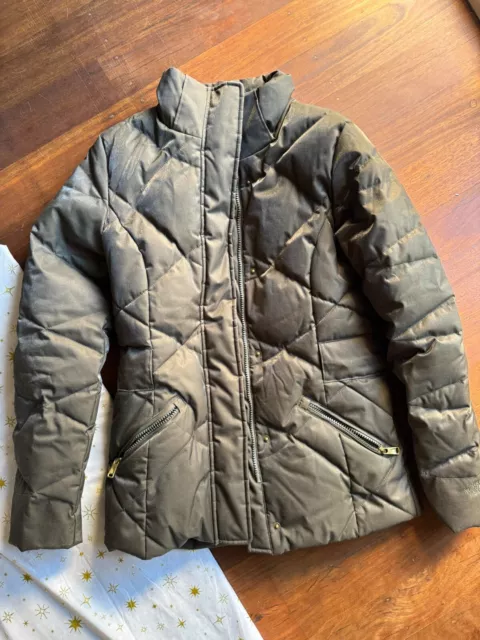 THE NORTH FACE Womens Metrolina Quilted Down Jacket Sz XS - VG MISSING HOOD&BELT