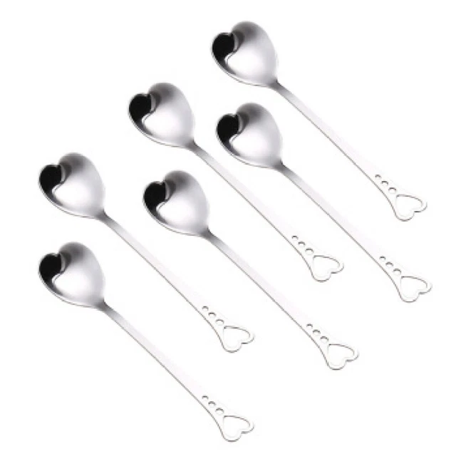 6 Pcs Cucchiaio Cucina Metallo Di Zucchero Caffè Vintage ▾