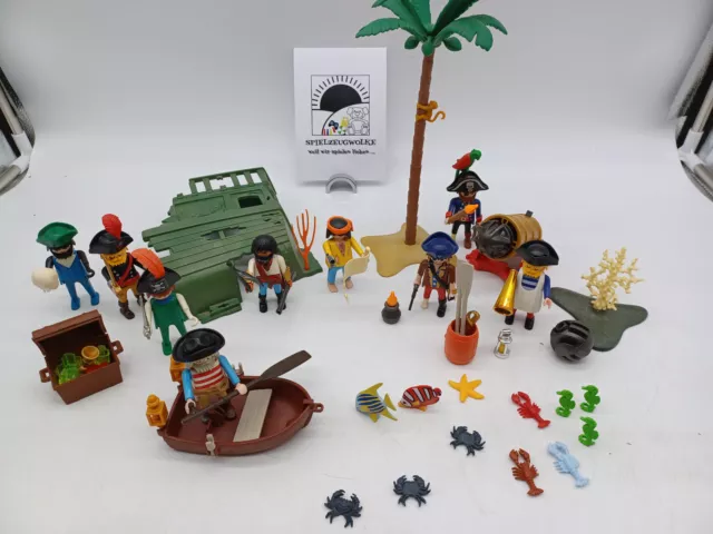 Playmobil / Piraten - Schiffwrack mit Piratenfiguren und Zubehör