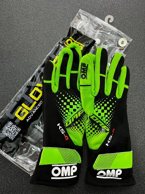 Kk02744E231S Ks-4 Kart Gloves Verde Fluo/Nero Tg. S