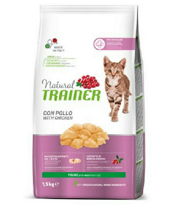 Croccantini Per Gatto 1,5 Kg. Trainer Natural Cat Kitten & Young