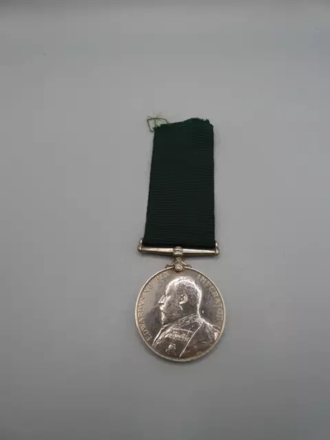 Volunteer Force Long Service Medal Edward VII Issue 6310 GNR DENNETT 8/LANC RGAV