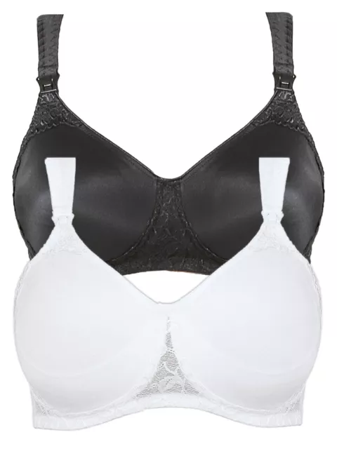 Lot de 2 Soutien-gorge d'allaitement sans armature grande taille 5062 Anita