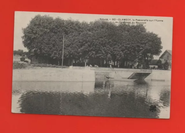 CLAMECY - La passerelle sur l'Yonne au confluent du Beuvron   (K6994)
