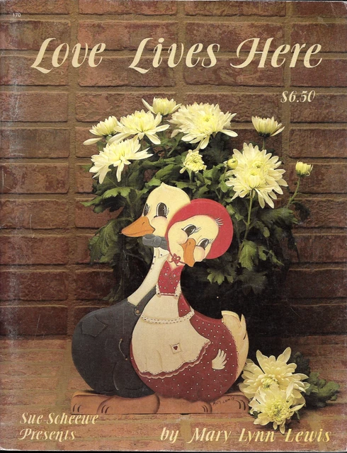 amerikanisches Laubsäge-Heft LOVE LIVES HERE; ausgefallene Laubsägearbeiten