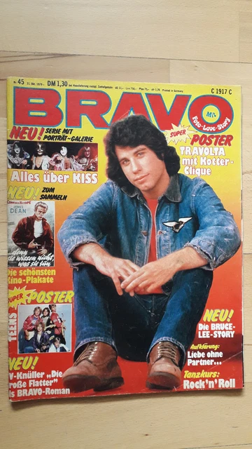 BRAVO Nr.45 vom 31.10.1979 mit Riesenposter Teens, Kotter-Clique, Bernhard Brink