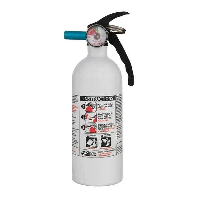 Fire Extinguisher for Car Truck Auto Marine Boat Kidde 3-lb Dry Chemical Safety