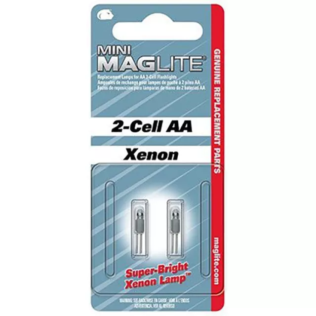 Mini Maglite Rechange Ampoules Xenon 2-Cell Aa / AAA