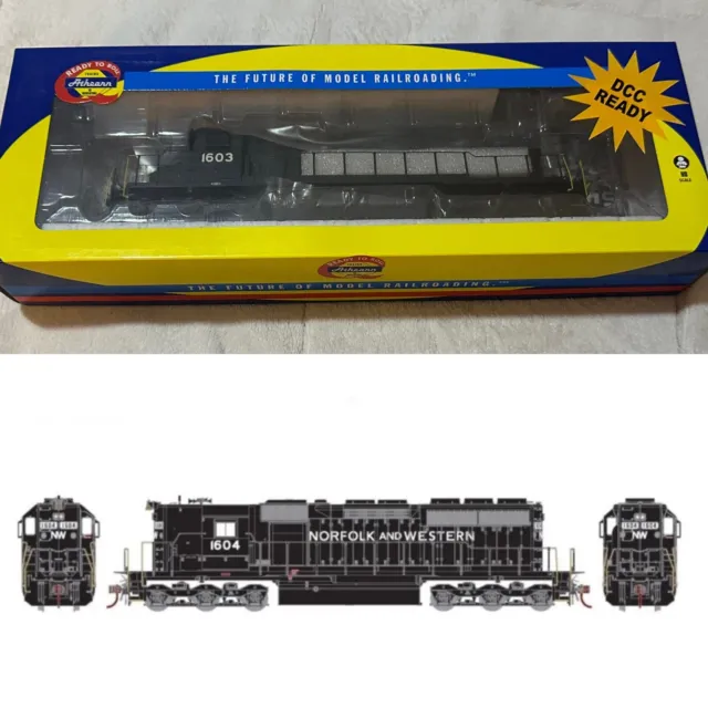 Athearn RTR ATH98716 HO Scale SD40 ~ DCC Ready ~ Norfolk & Western (N&W) 1603