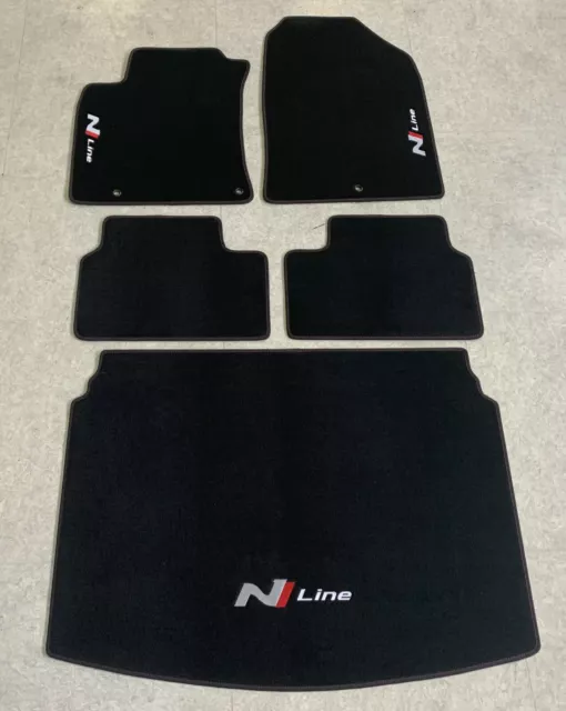 Alfombras Alfombrilla Maletero Kit para Hyundai i30 Lim. N Line Rojo Nobuk Desde