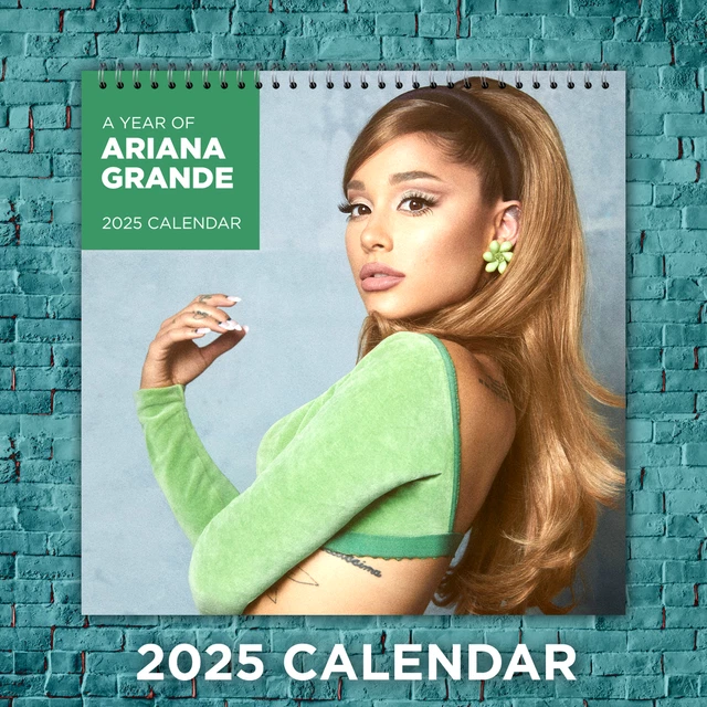 ARIANA GRANDE CALENDAR 2025, Ariana Grande Celebrity 2025 Wall Calendar