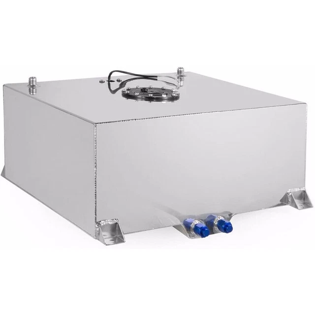 20 Gallon Lightweight Aluminum Fuel Tank Race Drift Fuel Cell Tank &Level Sender