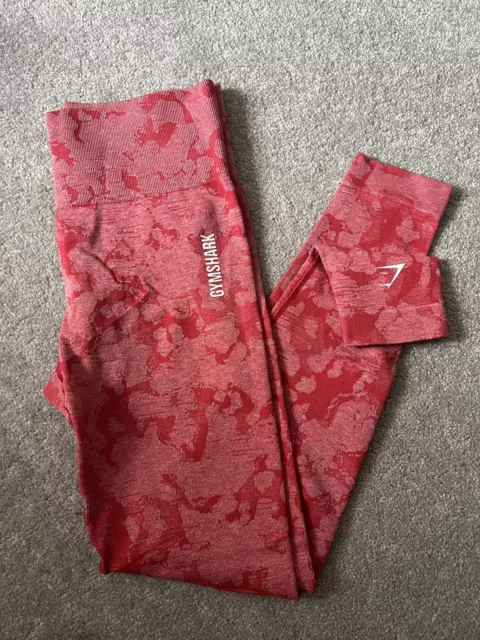 Leggings rossi Gymshark Adapt mimetici senza cuciture taglia small - Scrunch Bum