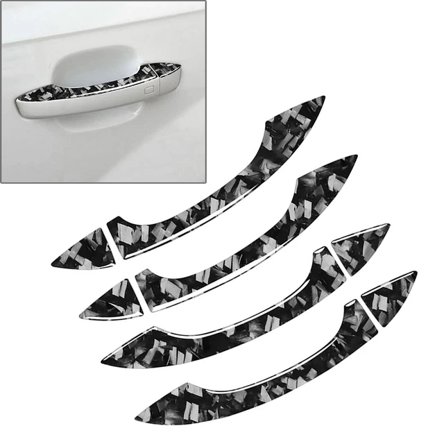 Copertura Maniglia Porta Per Smart Fortwo 453 - ABS Nero Lucido, Verniciata, Ricambio Estetico - Foto 2