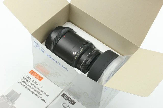 [ Near MINT+3 In Box ] MAMIYA RZ67 SOFT M 180mm F4 D/L Lens For Pro II IID Japan