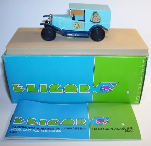 e ELIGOR CITROEN 5CV 5 CV 200 KG CAMIONNETTE 1926 BEBE CADUM REF 1018 BOX 1/43
